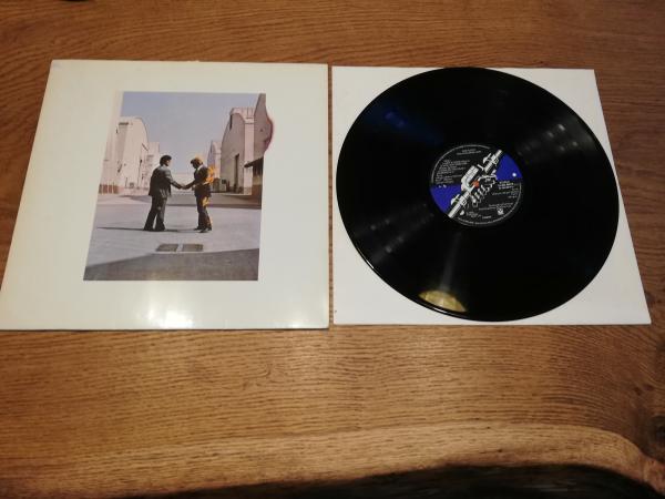 Pink Floyd Wish you were here 1975 EMI 1C 064-96918 Aufkleber auf Vinyl-Label und Coverrückseite Deutsche Pressung VG/VG